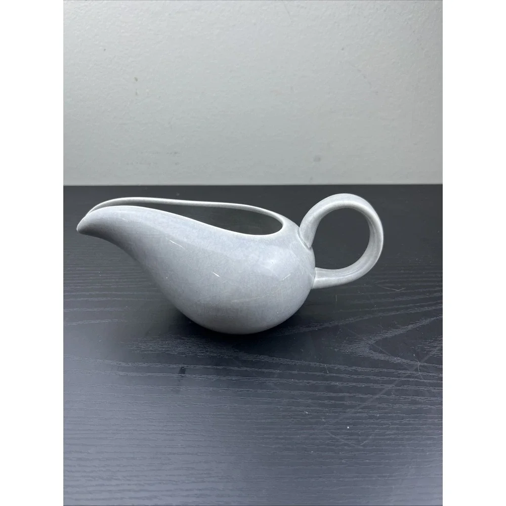 Vintage‎ Russel Wright Gray Steubenville Gravy Boat Mid Century Modern